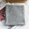 Pure Color All-matching Knitted Wool Neck Protection Small Scarf Spring And Autumn