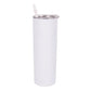 Straw Tumbler Straight Car Water Cup Double-layer Stainless Steel Insulation Cup Slimming