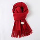 Simple Solid Color Tassel Shawl Autumn And Winter Warm Artificial Cashmere Scarf