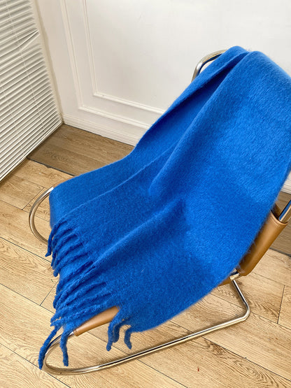 Women's High Quality Solid Color Mohair Scarf