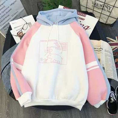 Long sleeve sweatshirt with letter bottom