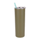 Straw Tumbler Straight Car Water Cup Double-layer Stainless Steel Insulation Cup Slimming