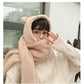 Bear ears scarf hat