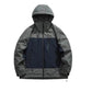 Contrast Color Casual All-matching Down Coat Shell Jacket Trendy Mechanical Style American Retro