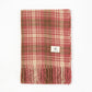 Plaid Knitted Scarf Winter Maillard Color Tassel Scarf