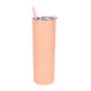 Straw Tumbler Straight Car Water Cup Double-layer Stainless Steel Insulation Cup Slimming