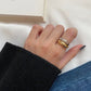 Fashion crescent ring ring personality trend ring