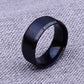 Simple Ring Frosted Couple Ring Personality Stainless Steel Ring