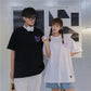 トップス 半袖Tシャツ 夏服 レタープリント ナショナルタイド 韓国風 学生 カップル