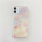 Color Matching Watercolor Epoxy Gold Foil Phone Case