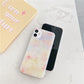 Color Matching Watercolor Epoxy Gold Foil Phone Case