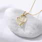 Zircon Necklace Classic Love Heart Pendant Necklace Women's Heart Necklace