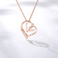 Zircon Necklace Classic Love Heart Pendant Necklace Women's Heart Necklace