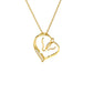 Zircon Necklace Classic Love Heart Pendant Necklace Women's Heart Necklace