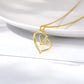 Zircon Necklace Classic Love Heart Pendant Necklace Women's Heart Necklace