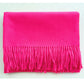 Simple Solid Color Tassel Shawl Autumn And Winter Warm Artificial Cashmere Scarf