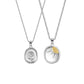 Sunflower And Sun Couple Necklace