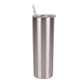 Straw Tumbler Straight Car Water Cup Double-layer Stainless Steel Insulation Cup Slimming