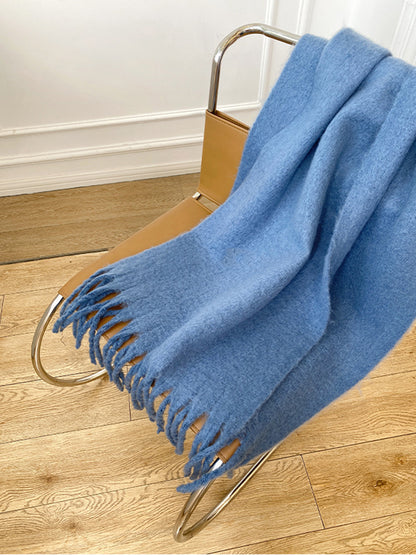 Women's High Quality Solid Color Mohair Scarf