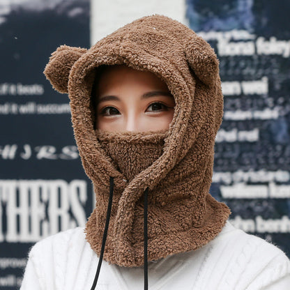 Bear ears scarf hat