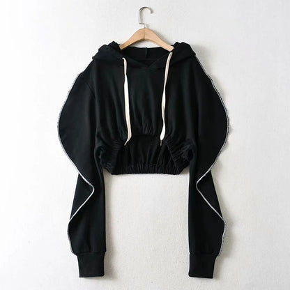 Hooded Pullover Drawstring Hoodie Sweatshirt