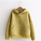 Suede Sweatshirt Hoodie