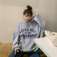 Hooded plus fleece sweatshirt