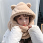 Bear ears scarf hat