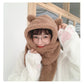 Bear ears scarf hat