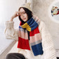 Rainbow horizontal stripes scarf