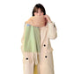 Soft And Thickened Mohair Scarf Women's Color Matching Artificial Cashmere Scarf