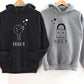 Lock And Key Couple Hooded Pocket Sweatshirt