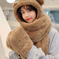 Bear ears scarf hat