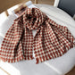 Women's Fashion Vintage Houndstooth Warm Scarf