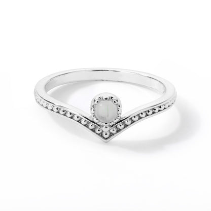 Crown Women's Ring Finger Closed Ring