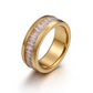 Stainless Steel Diamond Ring Titanium Steel Ring