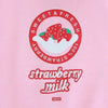 Strawberry Milk Cute Women's Casual Winter Long Sleeve Hoodies Sweatshirt Zipper Jacket Loose Style Pink & Lavendar