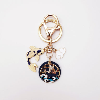 Good Luck Koi Cloud Keychain Pendant