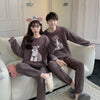 Gp Couple Japanese Cute Dog Parent-child Soft Home Wear Long-sleeved Trousers Pajamas Set Wholesale