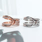 Zircon ring double knot concentric knot ring