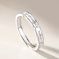 Letter Couple Ring Sterling Silver Simple Plain Ring Ring