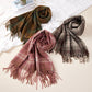 New Complex Plaid Scarf Thickened Autumn And Winter Soft Scarf