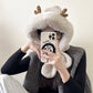 Thickened Warm Antler Scarf Hat