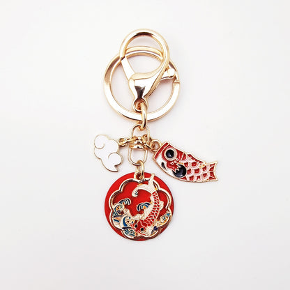 Good Luck Koi Cloud Keychain Pendant