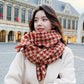 Women's Fashion Vintage Houndstooth Warm Scarf