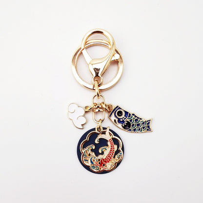 Good Luck Koi Cloud Keychain Pendant