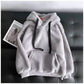 Lamb Wool Sweatshirt Winter Women's Fleece-lined Thickened Hooded