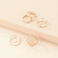 New Gold Ring 8-piece Set Joint Ring Ring Personality