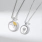 Sunflower And Sun Couple Necklace