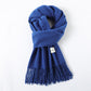 Simple Solid Color Tassel Shawl Autumn And Winter Warm Artificial Cashmere Scarf